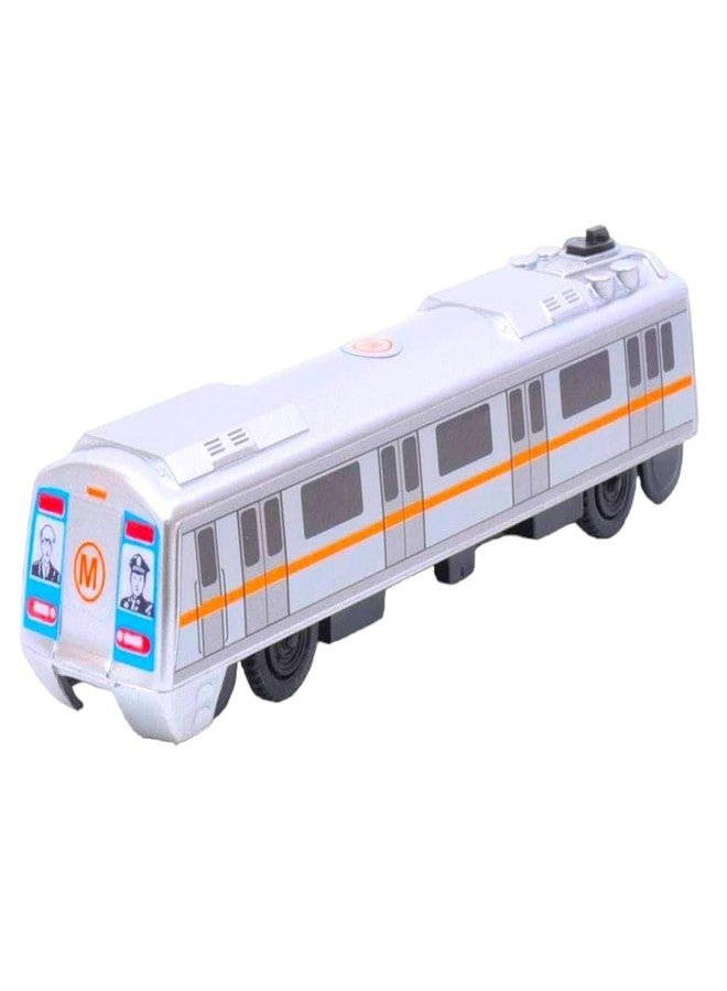 SARASI Metro Train for Kids, Pull Back Action, Excellent Body Graphics, Durable Quality (Multicolor, Pack of: 1) - Image 1